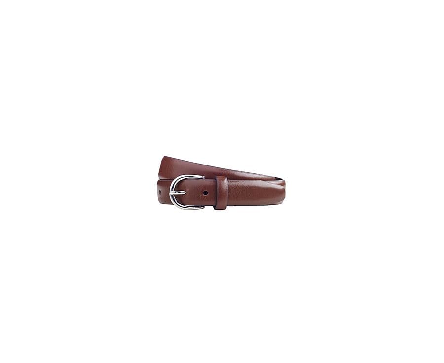 Ceinture pour homme en cuir Cognac Patiné -...